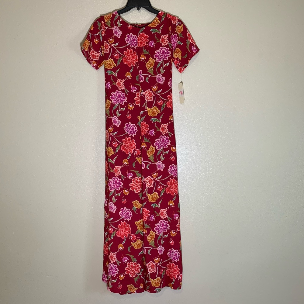 NWT GB Girls Floral Short Sleeve Neo Wanderer Wide Leg Jumpsuit